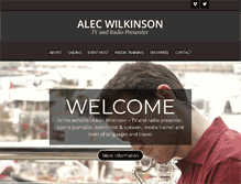 Tablet Screenshot of alecwilkinson.com